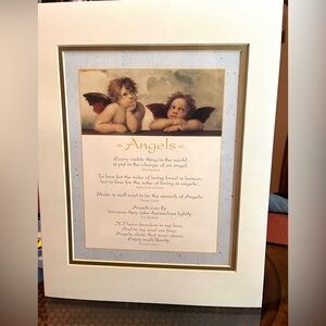 1993 Raphael "Angels" Lithograph by Erich Lessing Factory Wrapped NWT, 11”x14”
